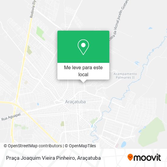 Praça Joaquim Vieira Pinheiro mapa