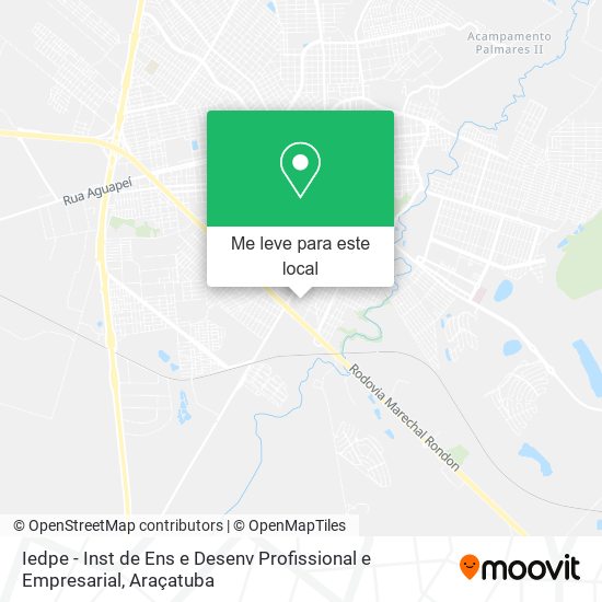 Iedpe - Inst de Ens e Desenv Profissional e Empresarial mapa