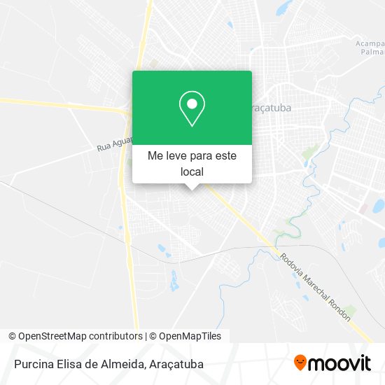 Purcina Elisa de Almeida mapa