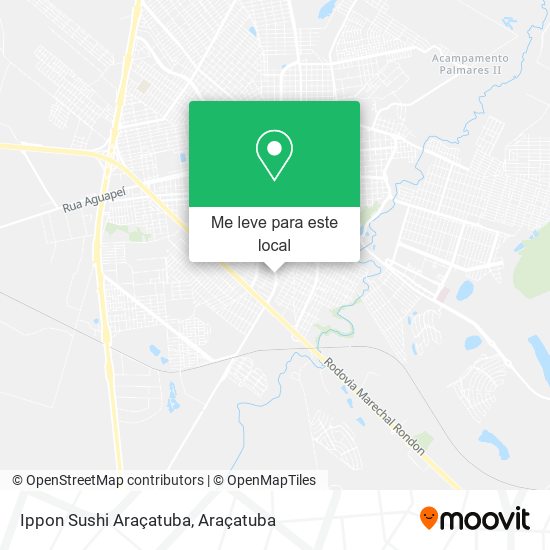 Ippon Sushi Araçatuba mapa