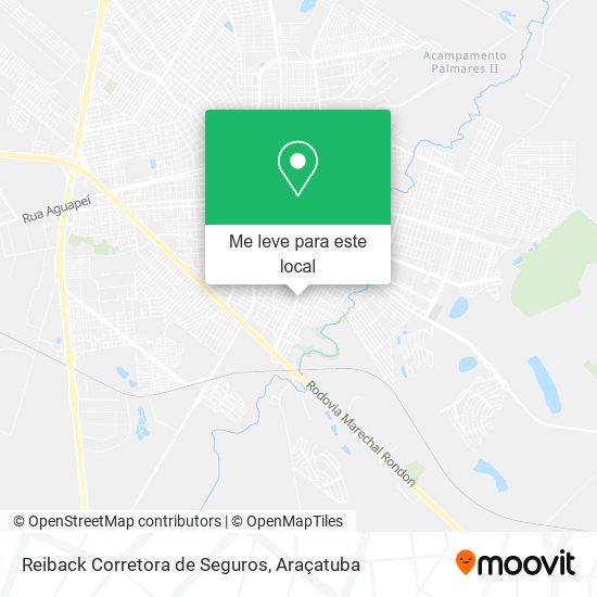 Reiback Corretora de Seguros mapa