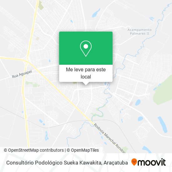 Consultório Podológico Sueka Kawakita mapa