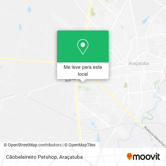 Cãobeleireiro Petshop mapa