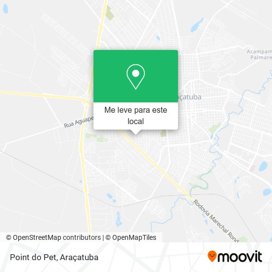 Point do Pet mapa