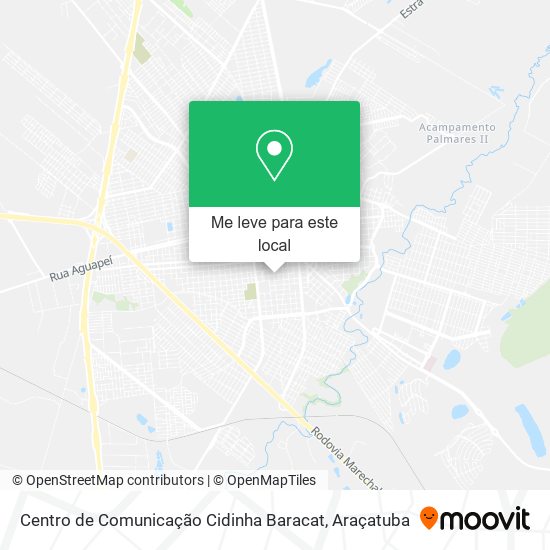 Centro de Comunicação Cidinha Baracat mapa