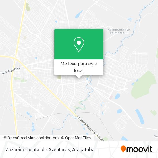 Zazueira Quintal de Aventuras mapa