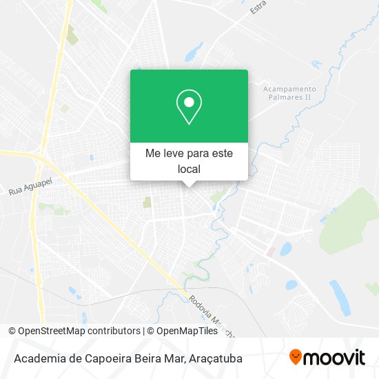 Academia de Capoeira Beira Mar mapa