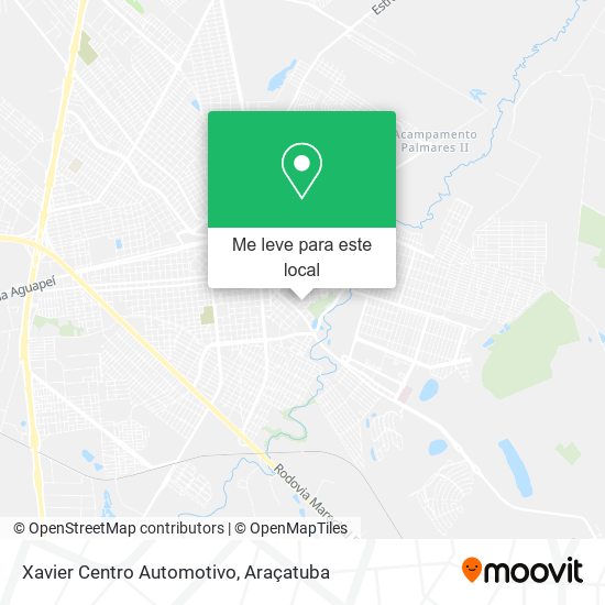 Xavier Centro Automotivo mapa