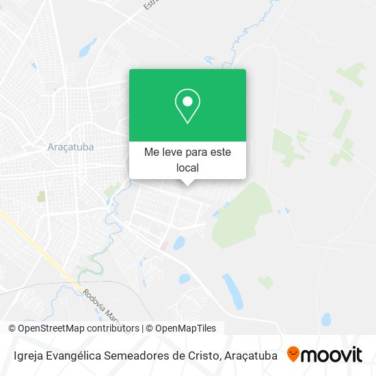 Igreja Evangélica Semeadores de Cristo mapa