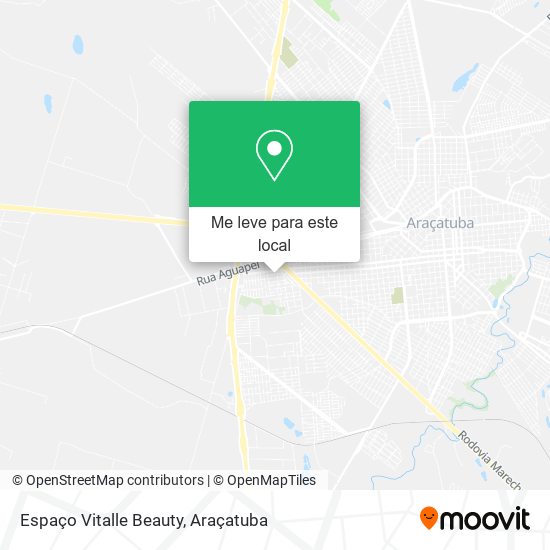 Espaço Vitalle Beauty mapa
