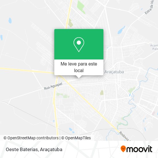 Oeste Baterias mapa
