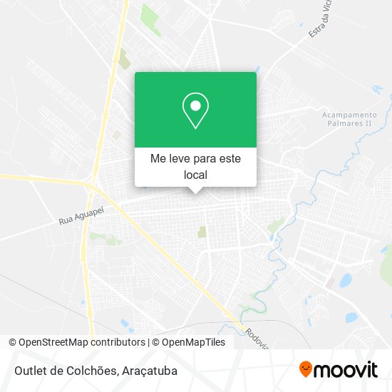 Outlet de Colchões mapa