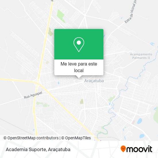Academia Suporte mapa