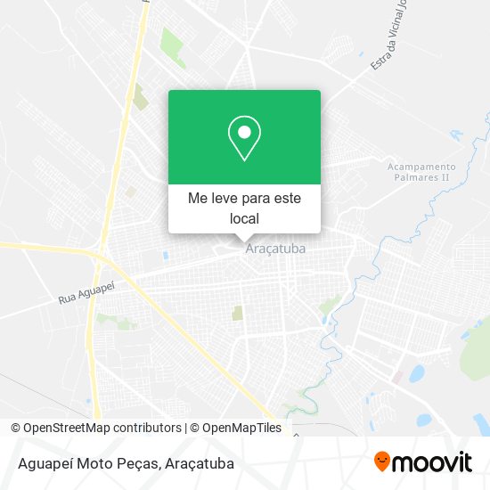 Aguapeí Moto Peças mapa