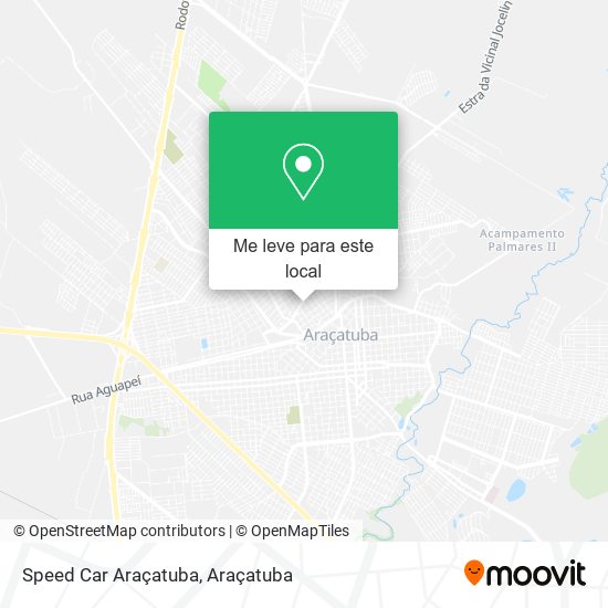 Speed Car Araçatuba mapa