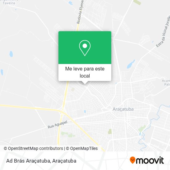 Ad Brás Araçatuba mapa