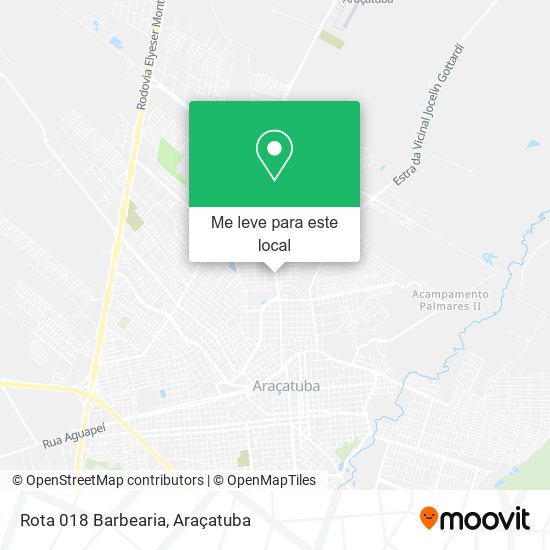 Rota 018 Barbearia mapa
