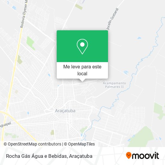 Rocha Gás Água e Bebidas mapa