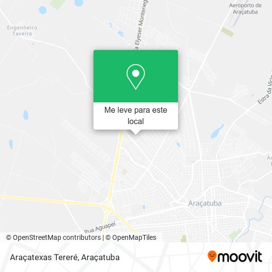 Araçatexas Tereré mapa
