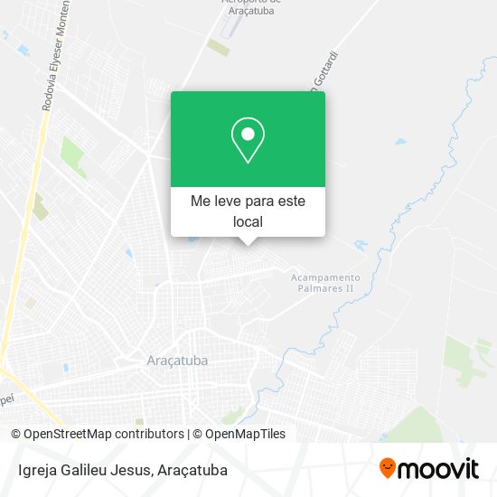 Igreja Galileu Jesus mapa