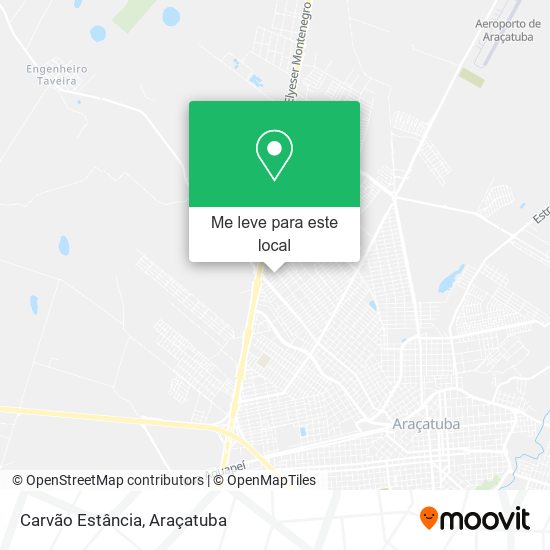 Carvão Estância mapa