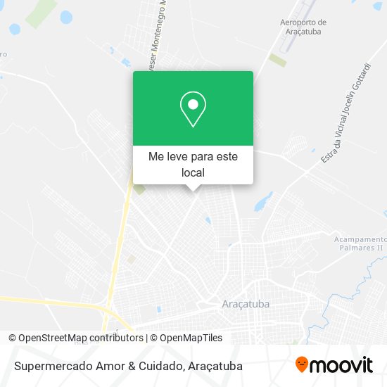 Supermercado Amor & Cuidado mapa