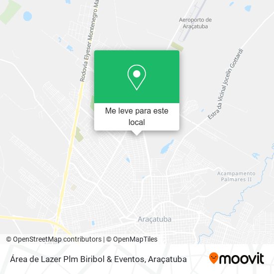 Área de Lazer Plm Biribol & Eventos mapa