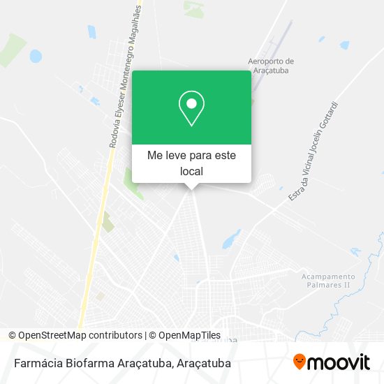 Farmácia Biofarma Araçatuba mapa