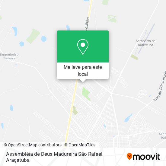 Assembléia de Deus Madureira São Rafael mapa