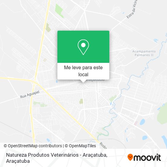 Natureza Produtos Veterinários - Araçatuba mapa