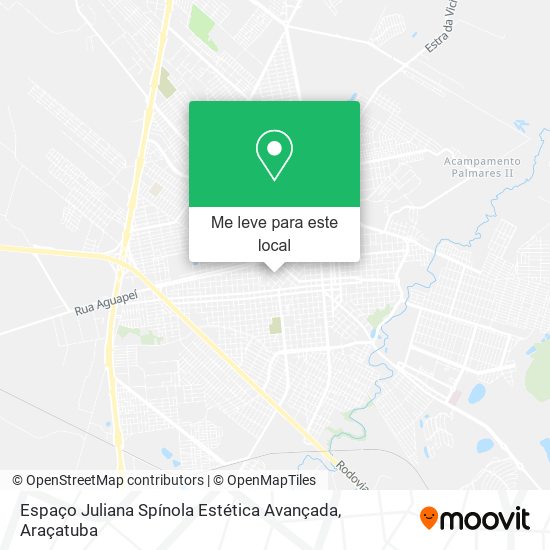Espaço Juliana Spínola Estética Avançada mapa