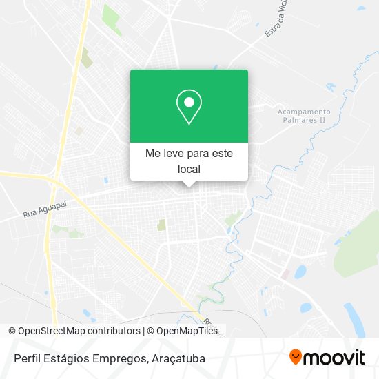 Perfil Estágios Empregos mapa