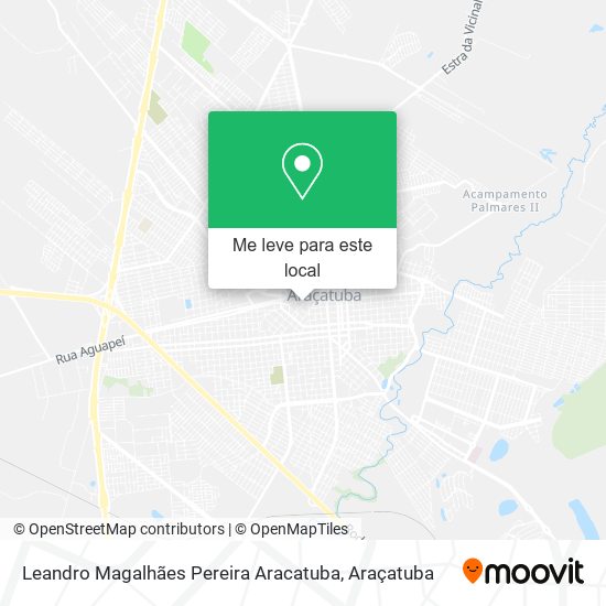 Leandro Magalhães Pereira Aracatuba mapa