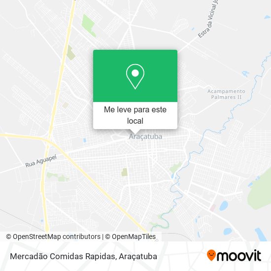 Mercadão Comidas Rapidas mapa