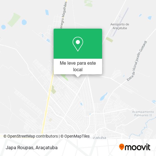 Japa Roupas mapa