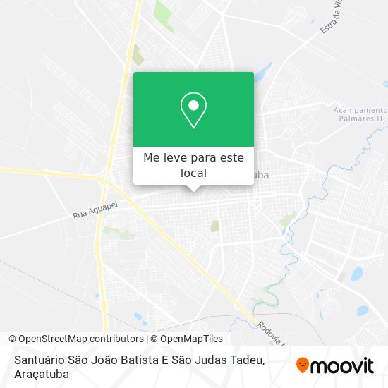 Santuário São João Batista E São Judas Tadeu mapa