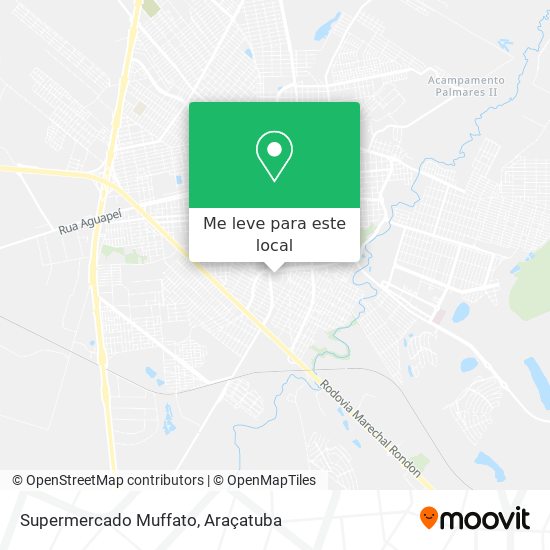 Supermercado Muffato mapa