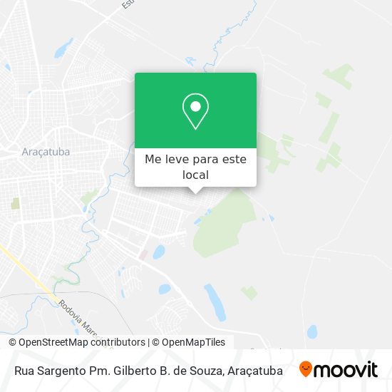 Rua Sargento Pm. Gilberto B. de Souza mapa
