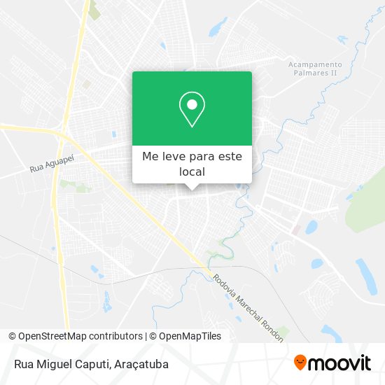 Rua Miguel Caputi mapa