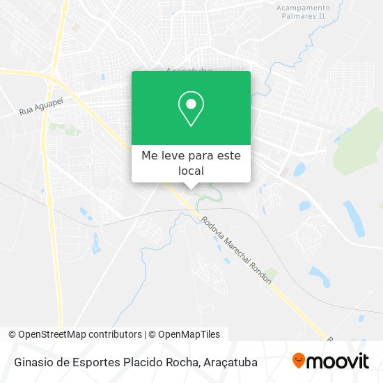 Ginasio de Esportes Placido Rocha mapa