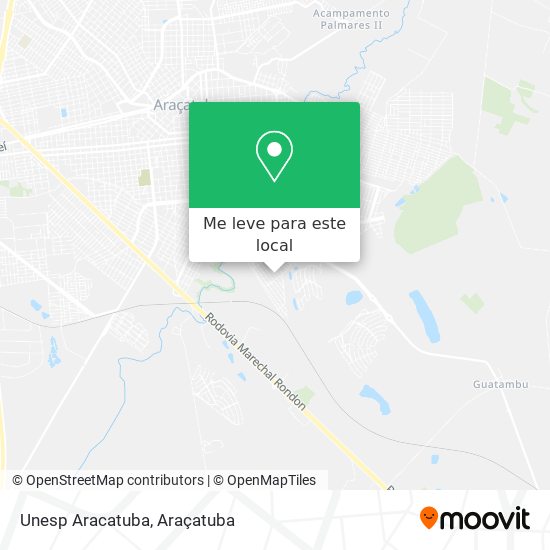 Unesp Aracatuba mapa