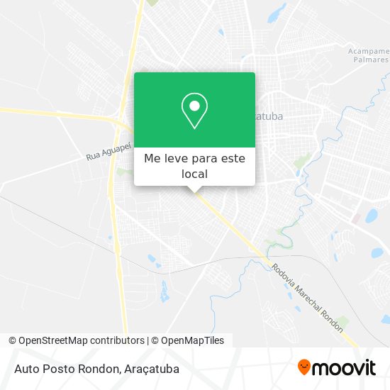 Auto Posto Rondon mapa