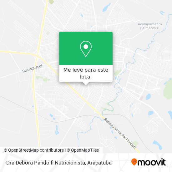 Dra Debora Pandolfi Nutricionista mapa