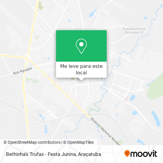 Bethinha's Trufas - Festa Junina mapa
