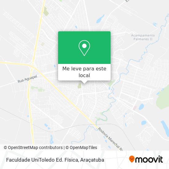 Faculdade UniToledo Ed. Física mapa