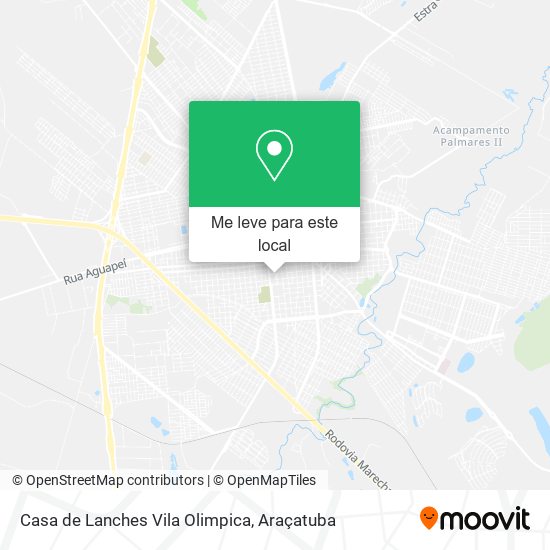 Casa de Lanches Vila Olimpica mapa