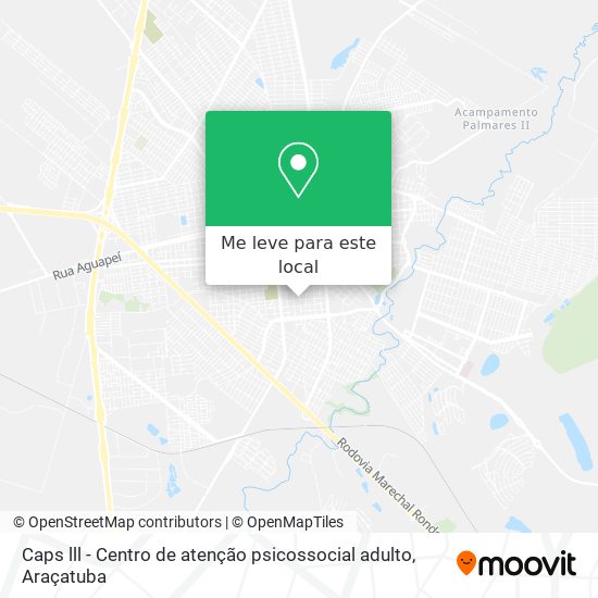 Caps lll - Centro de atenção psicossocial adulto mapa