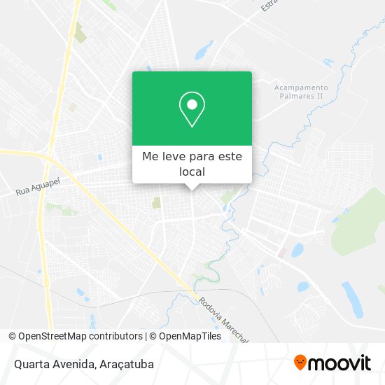 Quarta Avenida mapa