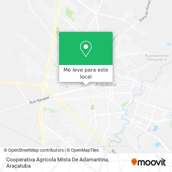 Cooperativa Agrícola Mista De Adamantina mapa