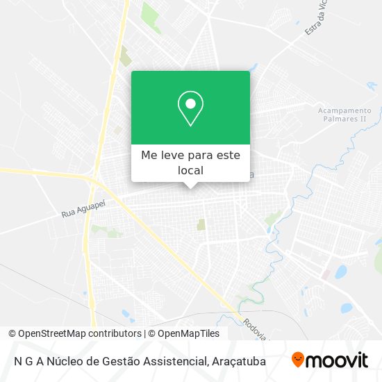 N G A Núcleo de Gestão Assistencial mapa